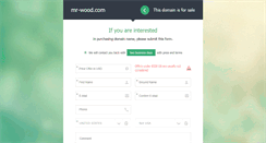 Desktop Screenshot of mr-wood.com