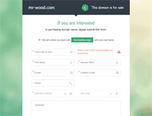 Tablet Screenshot of mr-wood.com